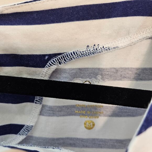 Lilly Pulitzer Waverly Top in Navy Serene Stripe blouse size Medium - Picture 4 of 8